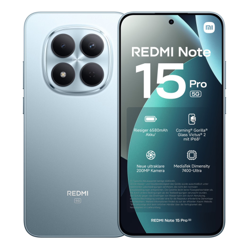Xiaomi Redmi Note 15 Pro 5G 12/512Gb Glacier Blue, голубой
