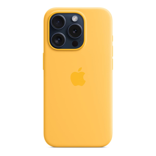 Чехол Silicone Case для Apple iPhone 15 Pro с MagSafe Yellow, Желтый купить в Донецке ДНР