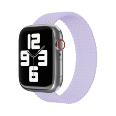 Ремешок нейлоновый плетёный VLP для Apple Watch 42/44/45, L/XL, 2шт, фиолетовый