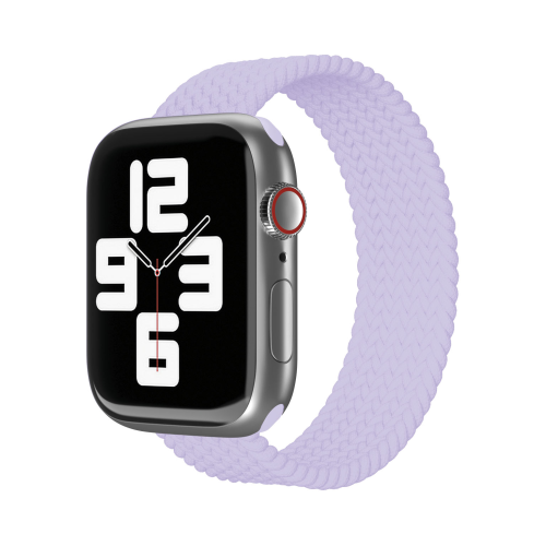 Ремешок нейлоновый плетёный VLP для Apple Watch 42/44/45, L/XL, 2шт, фиолетовый
