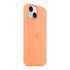 Чехол Silicone Case для Apple iPhone 15 с MagSafe  Orange Sorbet, оранжевый купить в Донецке ДНР