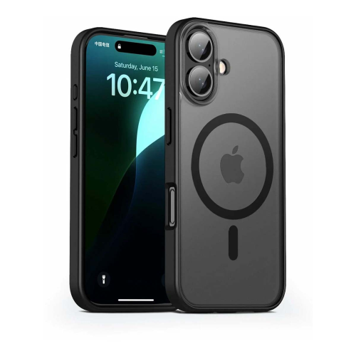Чехол для iPhone 16 6.1 Gurdini Slim Series with Magsafe Black, черный купить в Донецке ДНР