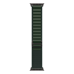 Apple Watch Ultra 2 (2024), 49 мм корпус из титана цвета «Black», ремешок Alpine Loop размера L цвета «Dark Green»