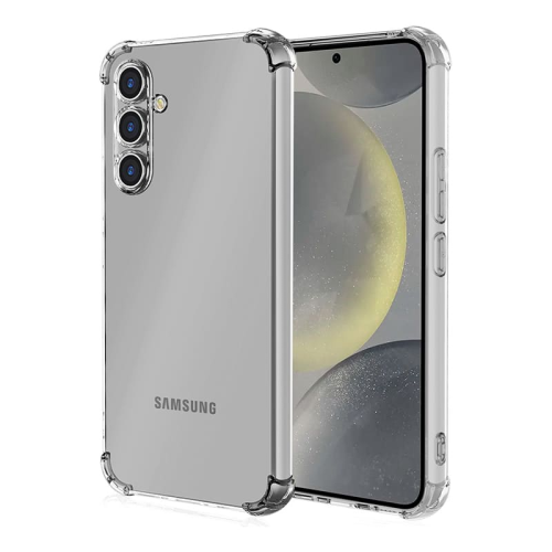 Противоударный чехол для Samsung Galaxy S24 с защитой камер Прозрачный купить в Донецке ДНР