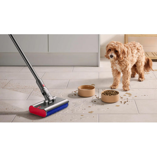 Пылесос Dyson V12S Detect Slim Submarine Yellow/Nickel, серебристый