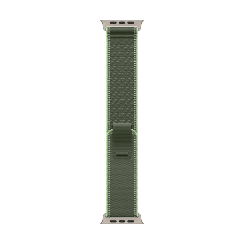 Apple Watch Ultra 3 (2025), 49 мм корпус из титана цвета «Natural», ремешок Trail Loop размера M/L цвета «Green/Neon»