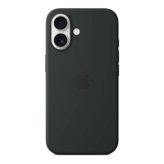 Чехол Silicone Case для Apple iPhone 16 Black, черный