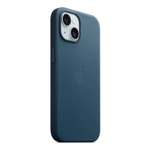 Чехол FineWoven Case для Apple iPhone 15 с MagSafe Pacific Blue, синий купить в Донецке ДНР