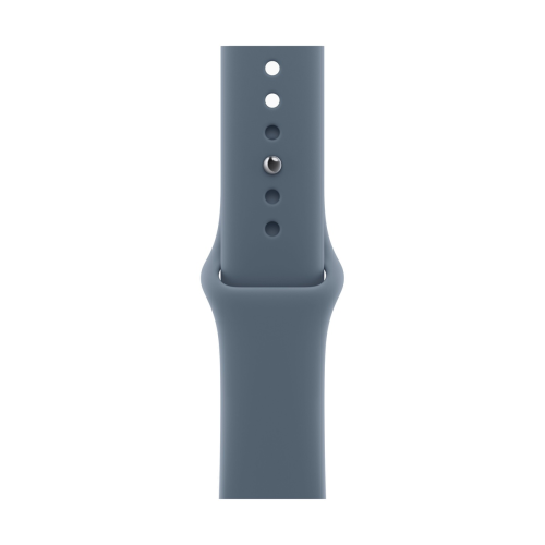 Apple Watch Series 11, 42 мм корпус из алюминия цвета «Rose Gold», ремешок Sport Band размера S/M цвета «Anchor Blue»