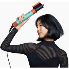 Стайлер Dyson AirWrap Complete Long HS08 Straight+Wavy, Ceramic Patina/Topaz, бирюзовый/оранжевый