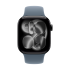Apple Watch Series 11, 46 мм корпус из алюминия цвета «Jet Black», ремешок Sport Band размера S/M цвета «Anchor Blue»