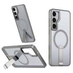Чехол для Samsung Galaxy S24 Ultra Silicone Case c MagSafe, серый