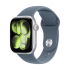Apple Watch Series 11, 42 мм корпус из алюминия цвета «Silver», ремешок Sport Band размера S/M цвета «Anchor Blue»
