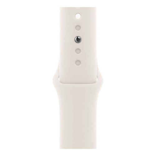 Apple Watch SE (2024), 44 мм корпус из алюминия цвета «Starlight», ремешок Sport Band размера S/M цвета «Starlight»