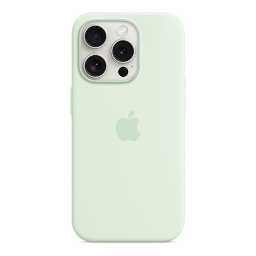Чехол Silicone Case для Apple iPhone 15 Pro с MagSafe Light Mint, мятный купить в Донецке ДНР