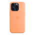 Чехол Silicone Case для Apple iPhone 15 Pro с MagSafe  Orange Sorbet, оранжевый купить в Донецке ДНР