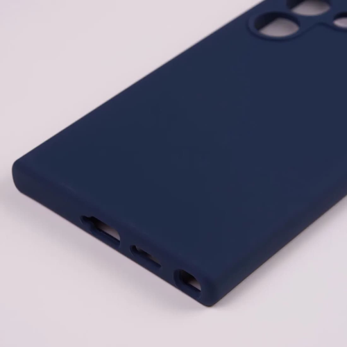 Чехол Silicone Case v2 для Samsung Galaxy S24 Ultra Темно-синий купить в Донецке ДНР