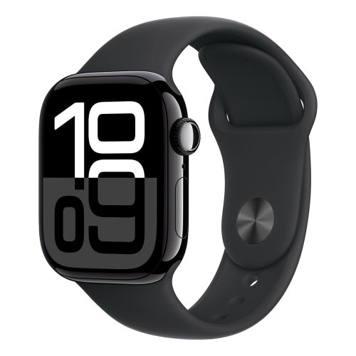 Apple Watch Series 10, 42 мм корпус из алюминия цвета «Jet Black», ремешок Sport Band размера M/L цвета «Black» купить в Донецке ДНР