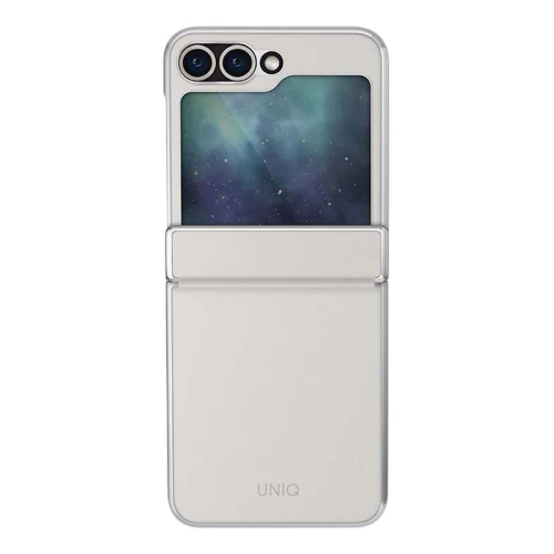 Чехол для Samsung Galaxy Z Flip 6 UNIQ ORA Premium leatherette Белый купить в Донецке ДНР