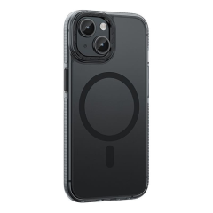 Чехол hoco. DROP PROOF Magnetic Smartphone Case для Apple iPhone 15 Прозрачный черный