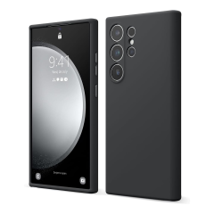 Чехол для Samsung Galaxy S24 Ultra Elago Soft silicone Liquid (EGS24SC68-BK) Black, черный