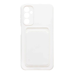 Чехол для Samsung Galaxy A55 Silicone Case с картхолдером Белый