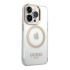 Чехол Guess для iPhone 15 Pro с MagSafe PC/TPU Metal outline Hard (GUHMP15LHTRMD) Transparent/Gold Прозрачный купить в Донецке ДНР