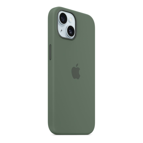 Чехол для Apple iPhone 15 Silicone Case с MagSafe Cypress, зеленый купить в Донецке ДНР