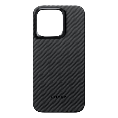 Чехол для iPhone 15 Pro Pitaka MagEZ Case 4 кевлар (арамид) (KI1501P) Черно-серый купить в Донецке ДНР