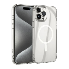 Чехол hoco. Magnetic Smartphone CASE для Apple iPhone 15 Pro Max Прозрачный