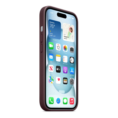 Чехол FineWoven Case для Apple iPhone 15 с MagSafe Mulberry, фиолетовый купить в Донецке ДНР