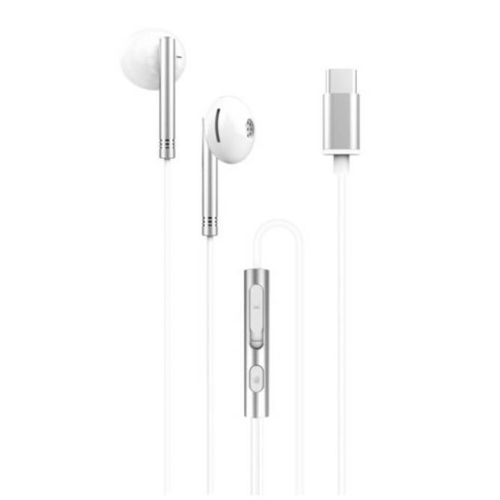 Проводные наушники XO EP29 metal type-C earphone, серебристые