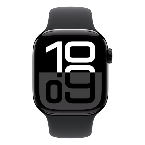 Apple Watch Series 10, 42 мм корпус из алюминия цвета «Jet Black», ремешок Sport Band размера M/L цвета «Black» купить в Донецке ДНР