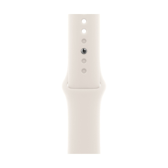Apple Watch Series 11, 42 мм корпус из алюминия цвета «Silver», ремешок Sport Band размера M/L цвета «Light Blush»