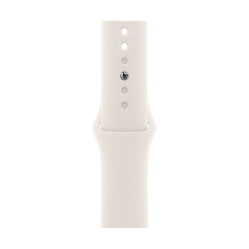 Apple Watch Series 11, 42 мм корпус из алюминия цвета «Silver», ремешок Sport Band размера M/L цвета «Light Blush»