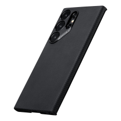 Чехол для Samsung Galaxy S24 Ultra Pitaka MagEZ 4 Case кевлар (KS2401U) Черный