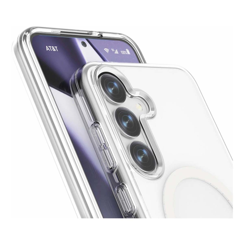 Чехол для Samsung S24 Plus / S25 Plus с силиконовым бампером MagSafe (прозрачный) купить в Донецке ДНР