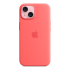 Чехол Silicone Case для Apple iPhone 15 с MagSafe Guava, розовый купить в Донецке ДНР