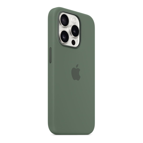 Чехол Silicone Case для Apple iPhone 15 Pro с MagSafe (original) Cypress, зеленый купить в Донецке ДНР