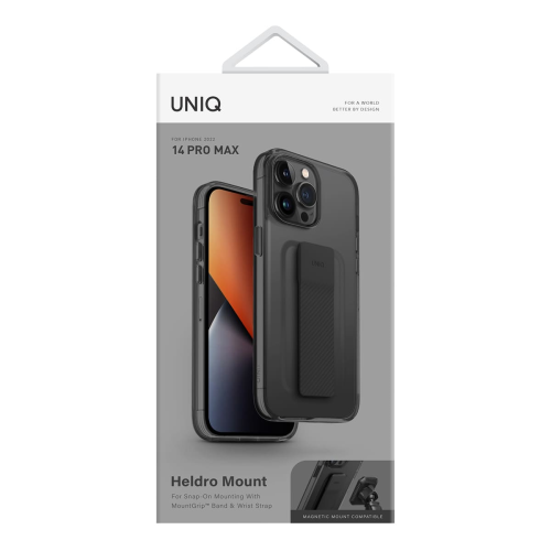 Чехол для iPhone 14 Pro Max UNIQ Heldro Mount +Band Smoke (IP6.7PM(2022)-HELMSMK) купить в Донецке ДНР