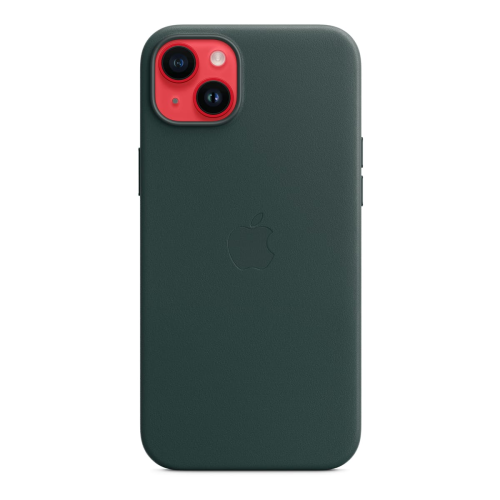 Чехол Leather Case MagSafe для Apple iPhone 14 Plus «Forest Green» Зеленый купить в Донецке ДНР