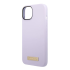 Чехол Guess для iPhone 14 с Magsafe CG Mobile Liquid silicone Plate metal logo Hard (GUHMP14SSBPLU) Сиреневый купить в Донецке ДНР