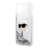 Чехол Karl Lagerfeld для iPhone 15 Liquid Glitter NFT Karl head Hard (KLHCP15SLNKHCH) Серебристый купить в Донецке ДНР